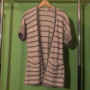 FOREVER 21 Striped Cardigan Sweater